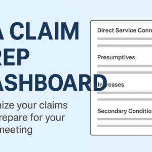 VA Claim Strategy Dashboard